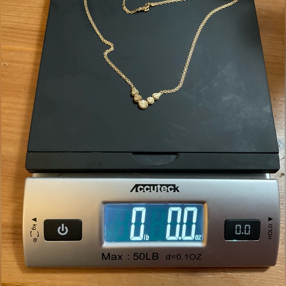 Beverly Hills Gold 14k gold 16” inch round cut  v shaped necklace rare/ vintage - Picture 12 of 12